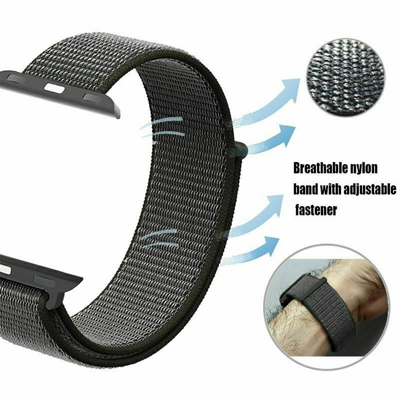 Bracelet de rechange en nylon avec boucle de sport pour Apple Watch iWatch Bracelet de rechange en nylon avec boucle de sport pour Apple Watch iWatch